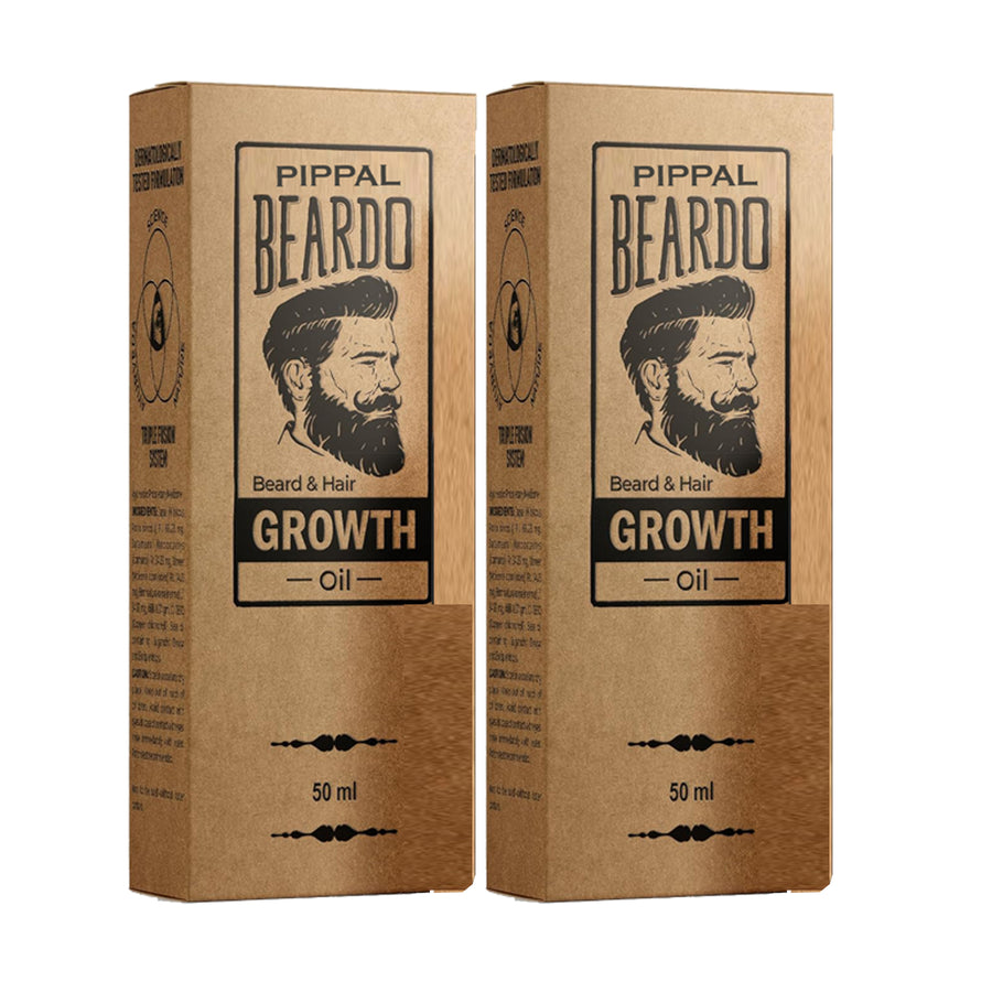 Beardo Beard & Hair Growth Oil (2 × 50ml) – Faster Beard Growth Formula | Thick, Fuller & Stronger Hair Care for Men