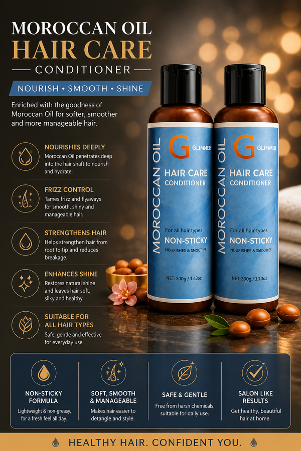 Moroccan Oil Hair Care Conditioner (100g Each, Pack of 2) – Deep Nourishing, Frizz Control & Shine Boost | Smooth, Soft & Manageable Hair